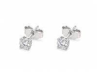 Pendientes Idee Preziose dal 1987 in Oro blanco Zircone IP.OK18B/210